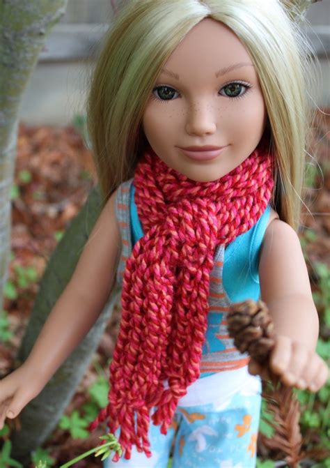 Toilet Paper Roll Knitting Nancy Idea #5: Chic Winter Doll Accessories Crochet Scarf, Crochet ...