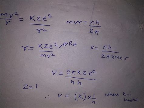 39. If @ is the speed of electron in the nth orbit hydrogen atom, then (b) 0 – (a) o 1/2 (d ...