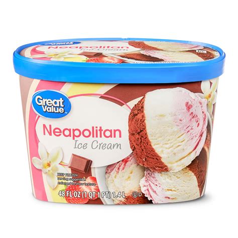 Great Value Neapolitan Ice Cream, 48 fl oz - Walmart.com