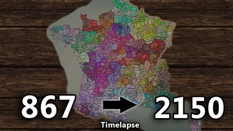 France Map Crusader Kings 3 Timelapse - YouTube