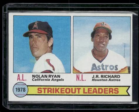 1979 TOPPS #6 1978 Strikeout Leaders (Nolan Ryan / J.R. Richard) EUR 5,60 - PicClick FR