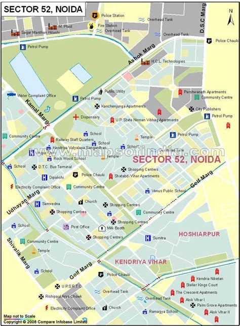 Sector 52 Noida Map