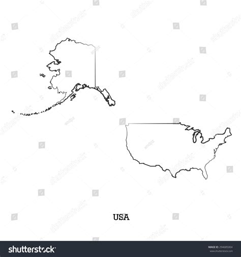 Map Usa Your Design Concept Illustration Stock Vector (Royalty Free ...