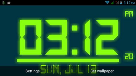 Digital Clock Live Wallpaper Free Download - Digital Clock Live ...