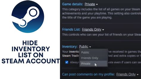 How to Hide Inventory in Steam Account? How to Make Your Inventory Private on Steam Profile ...