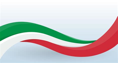 Italy Waving National flag. Modern unusual shape. Design template for ...