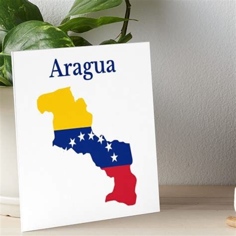 "Aragua State Map Design, Venezuela" Art Board Print for Sale by Marwa ...