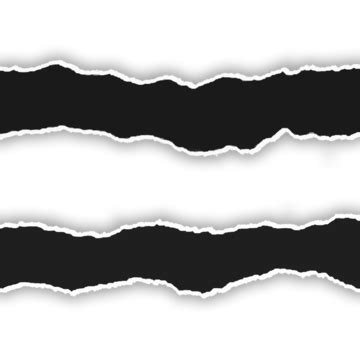 Black Ripped Paper Edge PNG Transparent Images Free Download | Vector ...