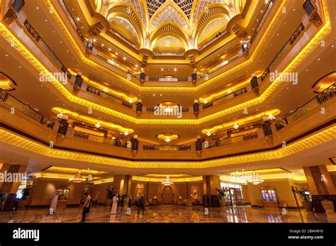 Interior of Emirates Palace hotel a luxurious and the most expensive 7 ...