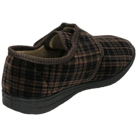 Dr Keller Mens Velcro Fastening Cosy Slippers House Shoes Soft Lining - Dr Keller from Jenny ...