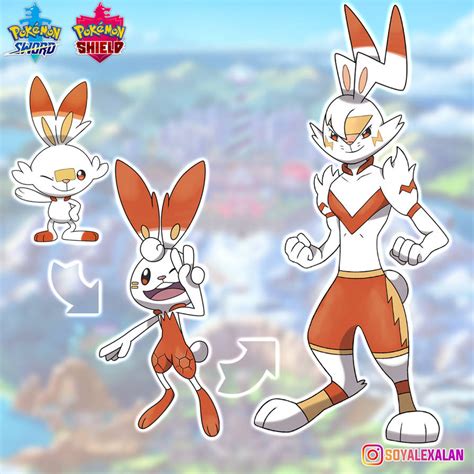 SCORBUNNY EVOLUTIONS PREDICT by Alexalan on DeviantArt