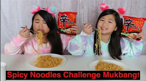 Spicy Noodles Challenge Mukbang - YouTube