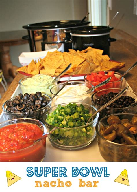 Super Bowl Nacho Bar - The Magical Slow Cooker