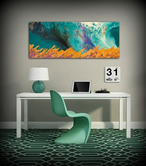 Top 20 of Oversized Teal Canvas Wall Art