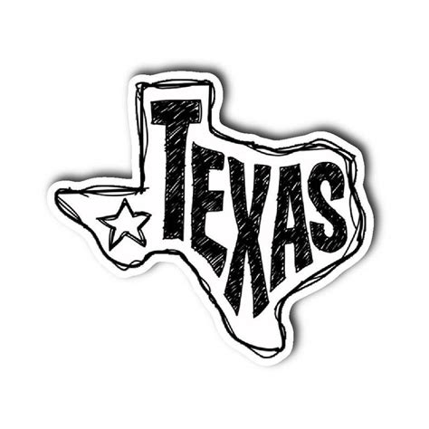 Texas Sticker, State of Texas, Die Cut Stickers - Etsy