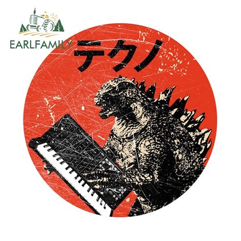 EARLFAMILY 13cm x 13cm Godzilla Japanese Anime JDM Car Stickers Scratch ...