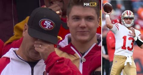 Dad gets emotional after watching his son play in the NFL : 'It just ...