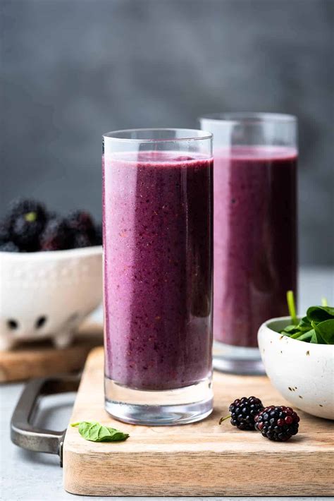 Blackberry Smoothie: Blackberry Green Smoothie | Kitchen Confidante