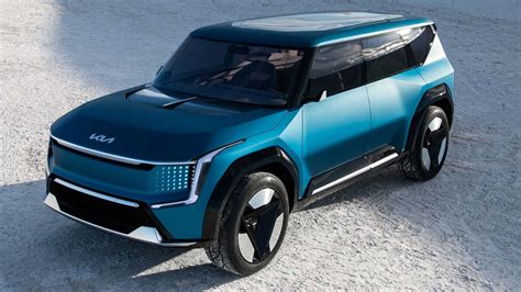 Kia EV9 Concept Debuts With Sharp-Edged Body, Smoothly Styled Cabin - AboutAutoNews