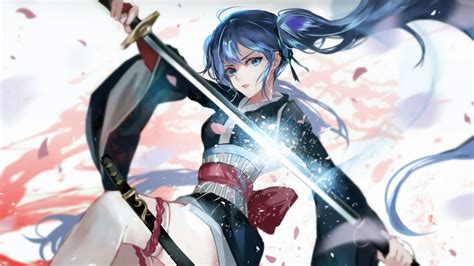 245 Wallpaper Anime Girl Katana Images - MyWeb