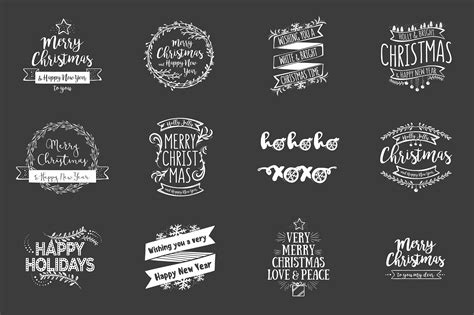 Christmas Overlays – Vector Set on Behance