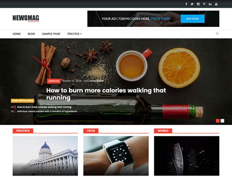 15+ Best Free WordPress Magazine Themes 2022 - aThemes