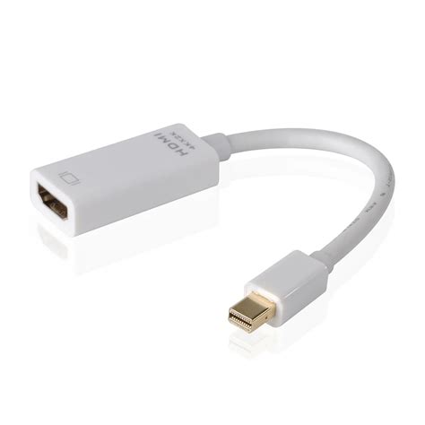 2014 Thunderbolt Mini DP to HDMI Adapter For Apple MacBook Pro Air iMac Mac Free Shipping Drop ...