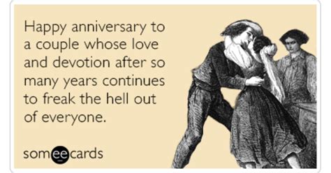 Happy Anniversary Love Freak Out Funny Ecard | Anniversary Ecard