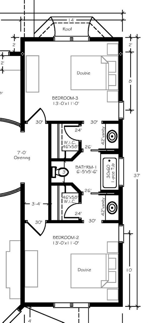 best jack and jill bathroom layout - This Jack and Jill bathroom has a ...