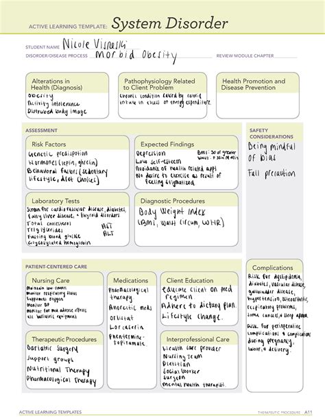 Osteoarthritis System Disorder Template