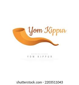 Yom Kippur Shofar Isolated On White Stock Vector (Royalty Free) 2203511043 | Shutterstock