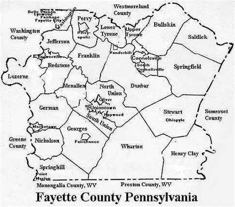 Fayette County Pa Map - Lila Shelba