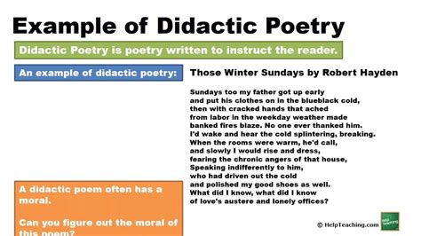 Didactic Poetry - YouTube