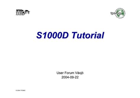 S1000D tutorial | PPT