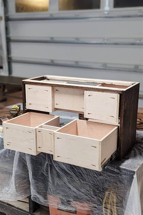 How to Build a DIY Floating Vanity (with drawers!) - Pine and Poplar