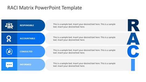 RACI Matrix Template of Information - SlideModel