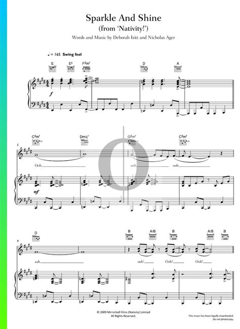 Sparkle And Shine Piano Sheet Music from Nativity! by Nicholas Ager, Deborah Isitt - OKTAV