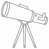 Telescope Coloring Page  ColouringPages sketch template