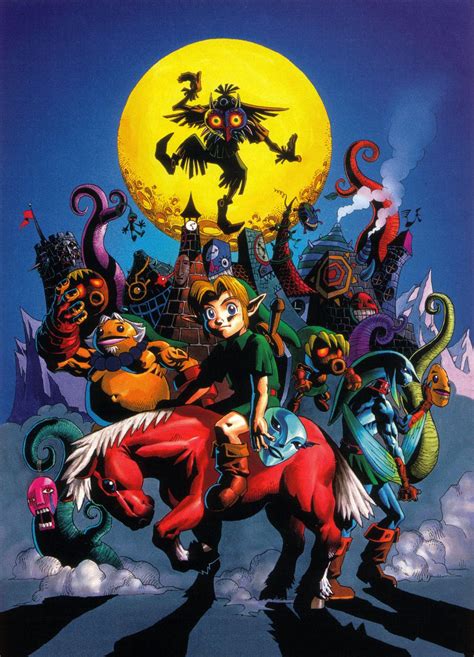 The Legend of Zelda: Majora's Mask | Link, Epona, and Skull Kid | The ...