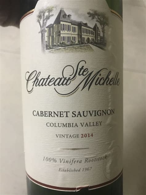 Chateau Ste. Michelle Cabernet Sauvignon 2014