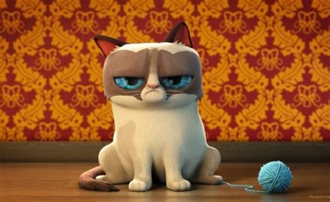 Happy Grumpy Cat | Grumpy cat cartoon, Cat background, Grumpy cat