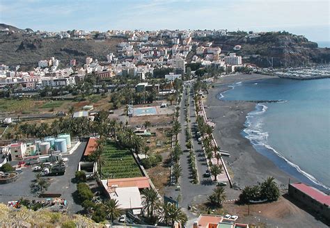 The town of San Sebastián in La Gomera