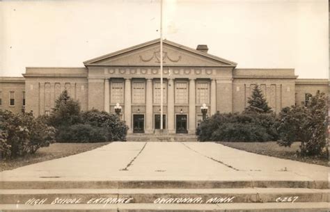 High School Entrance Owatonna, MN Postcard