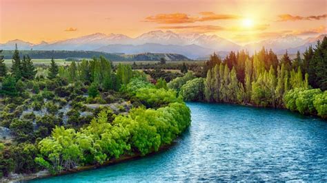 Clutha River bend wallpaper - backiee