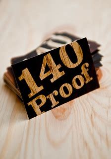 140 Proof business cards | design by jm3, photos by vnaylon,… | Flickr