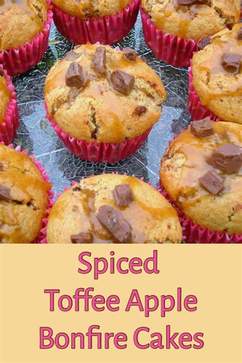 Spiced Toffee Apple Bonfire Cakes | Tin and Thyme