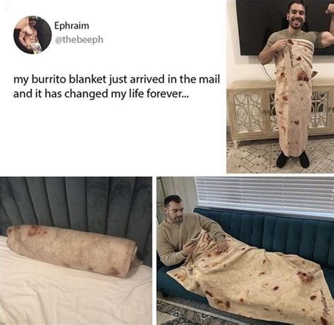 Life changing purchase | Burrito Blanket | Know Your Meme