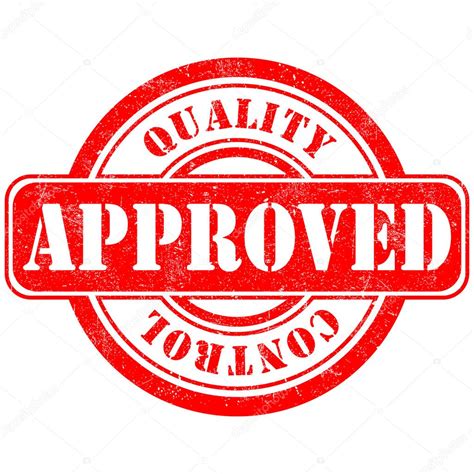 Stamp of Approved quality control — Stock Vector © MishaAbesadze #34907857