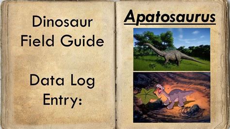 Apatosaurus: Habitat and Facts - YouTube