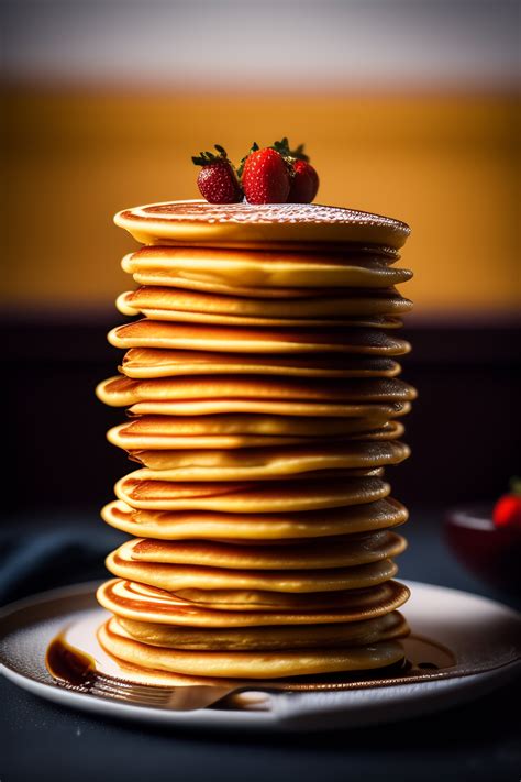 Lexica - A photo of a very tall stack of pancakes, xf iq 4, 1 5 0 mp, 5 ...